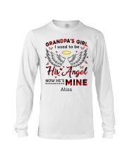 Personalized Grandpa's Girl I Used To Be His Angel Long Sleeve Tee tile