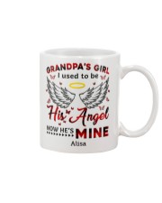 Personalized Grandpa's Girl I Used To Be His Angel Mug tile
