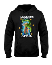 Dragon goku Legends are born in April Hooded Sweatshirt tile