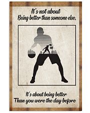 It's Not About Being Better Than Someone Else Vertical Poster tile