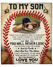 I Want U To Believe In Your Heart Baseball To Son Fleece Blanket - 50" x 60" front