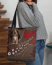 Cocker-Spaniel-dog-the-road-to-my-heart All-over Tote aos-all-over-tote-lifestyle-front-09