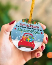 God Blessed The Broken Road That Led Me Xmas Circle ornament - single (porcelain) aos-circle-ornament-single-porcelain-lifestyles-09