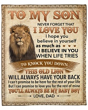 Never Forget That I Love You-Young Lion Dad-To-Son Fleece Blanket - 50" x 60" front