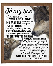 Never Feel That You Are Alone Dad To Son Fleece Blanket - 50" x 60" front