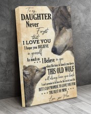 To My Daughter Love You For The Rest Of Mine 16x24 Gallery Wrapped Canvas Prints aos-canvas-pgw-16x24-lifestyle-front-02