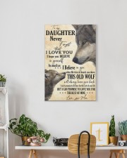 To My Daughter Love You For The Rest Of Mine 16x24 Gallery Wrapped Canvas Prints aos-canvas-pgw-16x24-lifestyle-front-18