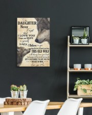 To My Daughter Love You For The Rest Of Mine 16x24 Gallery Wrapped Canvas Prints aos-canvas-pgw-16x24-lifestyle-front-19