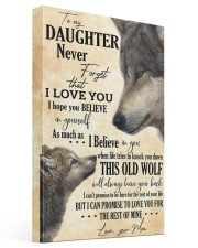 To My Daughter Love You For The Rest Of Mine 16x24 Gallery Wrapped Canvas Prints front