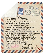 Everything I Am U Helped Me To Be Daughter To Mom Sherpa Fleece Blanket tile