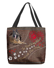 Belgian-Shepherd-Dog-the-road-to-my-heart All-over Tote front