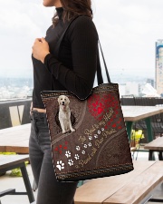 Labrador-Retriever-dog-the-road-to-my-heart All-over Tote aos-all-over-tote-lifestyle-front-04