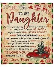 Wherever Your Journey In Life Xmas Mom To Daughter Fleece Blanket - 50" x 60" front