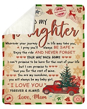 Wherever Your Journey In Life Xmas Mom To Daughter Sherpa Fleece Blanket - 50" x 60" thumbnail
