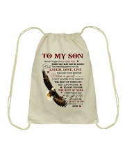 Never Forget That I Love You-Eagle Mom To Son Drawstring Bag tile