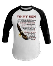 Never Forget That I Love You-Eagle Mom To Son Baseball Tee tile