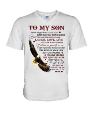 Never Forget That I Love You-Eagle Mom To Son V-Neck T-Shirt tile