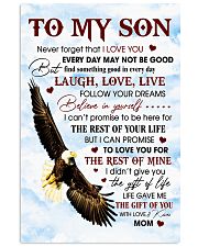 Never Forget That I Love You-Eagle Mom To Son Vertical Poster tile