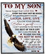 Never Forget That I Love You-Eagle Mom To Son Fleece Blanket - 50" x 60" front