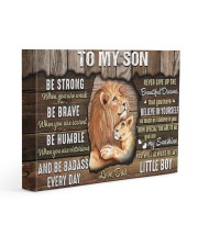 Be Strong When U Are Weak Dad To Son 14x11 Gallery Wrapped Canvas Prints front