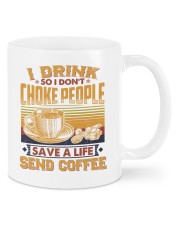 I Drink So I Don't Choke People Send Coffee To Dad Mugs tile