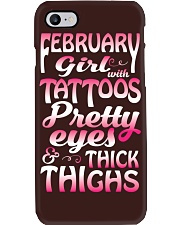 Tattoo thick thighs February Phone Case tile