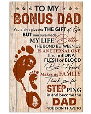 Bonus Dad Thanks For Steping And Become The Dad 11x17 Poster front
