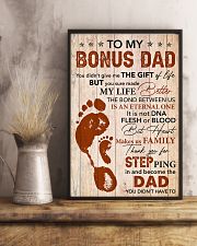 Bonus Dad Thanks For Steping And Become The Dad 11x17 Poster lifestyle-poster-3
