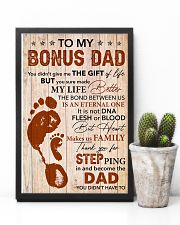 Bonus Dad Thanks For Steping And Become The Dad 11x17 Poster lifestyle-poster-8