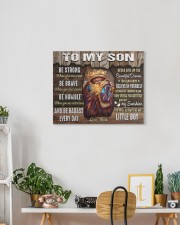 Be Strong When U Are Weak Brave Humble Mom To Son 20x16 Gallery Wrapped Canvas Prints aos-canvas-pgw-20x16-lifestyle-front-03