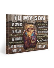 Be Strong When U Are Weak Brave Humble Mom To Son 20x16 Gallery Wrapped Canvas Prints front