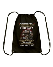 tattoo Old Man born in february Drawstring Bag tile