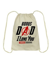 Bonus Dad I Love You Three Thousand Drawstring Bag tile