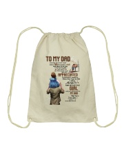 I Know It's Not Easy For A Man Daughter To Dad Drawstring Bag tile