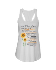 To My Daughter Never Forget That I Love You Ladies Flowy Tank tile