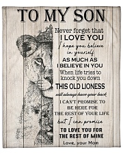 Never Forget That I Love You Mom To Son Fleece Blanket - 50" x 60" front