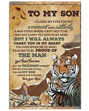 Mom To Son Tiger I Closed My Eyes For But A Moment Vertical Poster tile