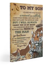 Mom To Son Tiger I Closed My Eyes For But A Moment Gallery Wrapped Canvas Prints tile