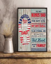 Bonus Dad Thanks For Stepping Up American Flag 11x17 Poster lifestyle-poster-3