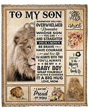Lion - Im So Proud Of You - Mom-To-Son Fleece Blanket - 50" x 60" front