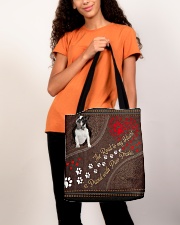 Boston-Terrier-dog-the-road-to-my-heart All-over Tote aos-all-over-tote-lifestyle-front-06