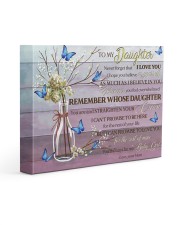 Pink Never Forget That I Love U Mom To Daughter 14x11 Gallery Wrapped Canvas Prints front