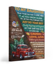 Red Truck Christmas Tree Daughter Laugh love live Gallery Wrapped Canvas Prints tile