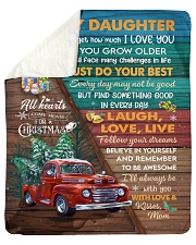 Red Truck Christmas Tree Daughter Laugh love live Sherpa Fleece Blanket tile