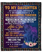 Little Girl Yesterday Friend Today Mom To Daughter Fleece Blanket - 50" x 60" front