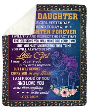 Little Girl Yesterday Friend Today Mom To Daughter Sherpa Fleece Blanket - 50" x 60" thumbnail