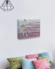 Pink Never Forget That I Love U Mom To Daughter 14x11 Gallery Wrapped Canvas Prints aos-canvas-pgw-14x11-lifestyle-front-02