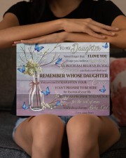 Pink Never Forget That I Love U Mom To Daughter 14x11 Gallery Wrapped Canvas Prints aos-canvas-pgw-14x11-lifestyle-front-22