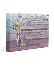 Pink Never Forget That I Love U Mom To Daughter 14x11 Gallery Wrapped Canvas Prints front