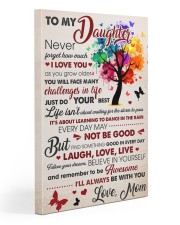 Never Forget How Much I Love U Mom To Daughter 20x30 Gallery Wrapped Canvas Prints front